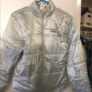 Women’s texas Longhorns coat size large vintage puffy jacket nwot burnt orange